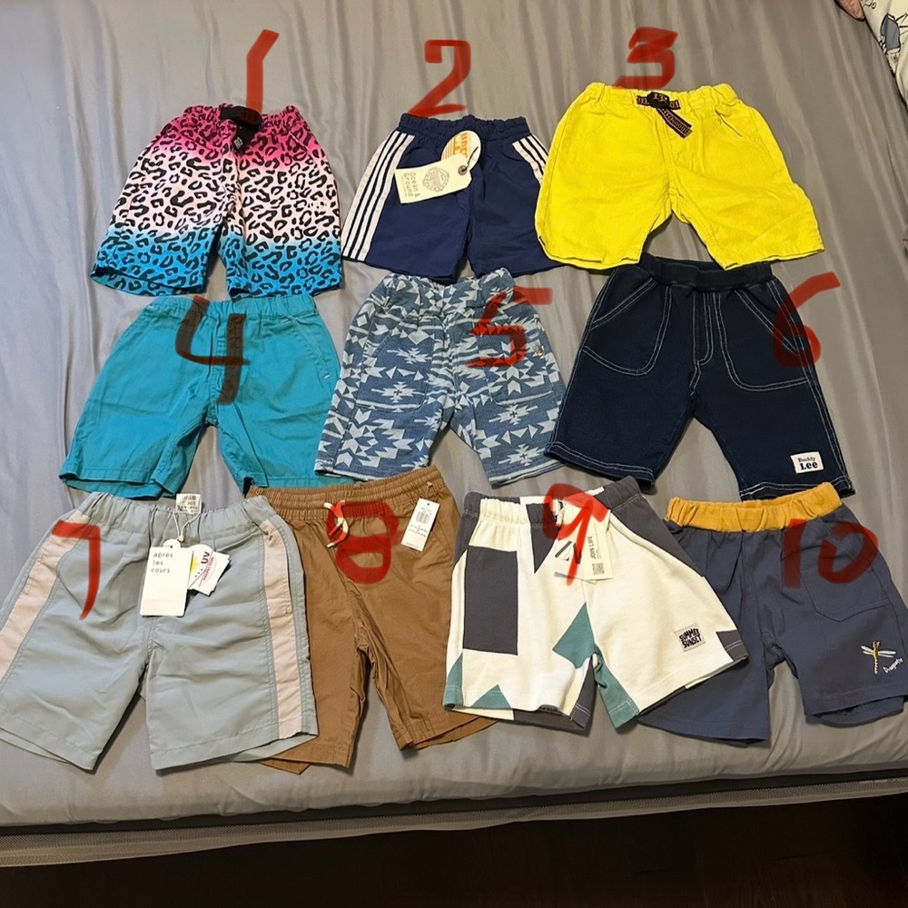 NWT/NWOT Japanese Kids shorts 100-105cm 3 for $15